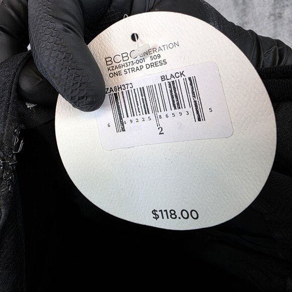 BCBGGeneration Dress Womens 2 Metallic Jacquard Sweetheart Strap Mini Party - Picture 13 of 13